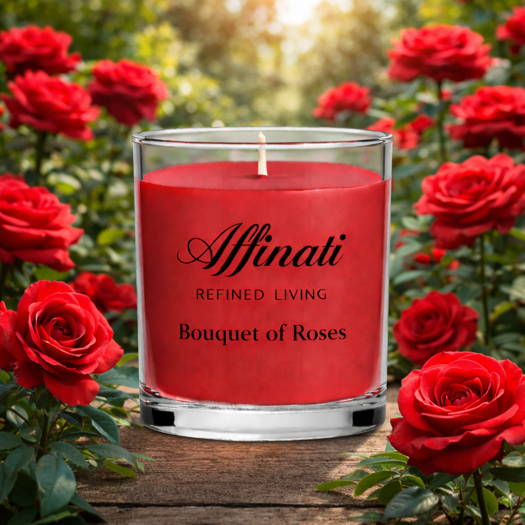 Bouquet of Roses Mini Candle - Affinati