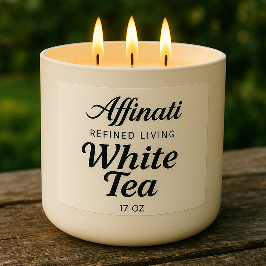 White Tea 3-Wick Candle - Affinati