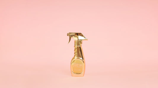 gold spray bottle
