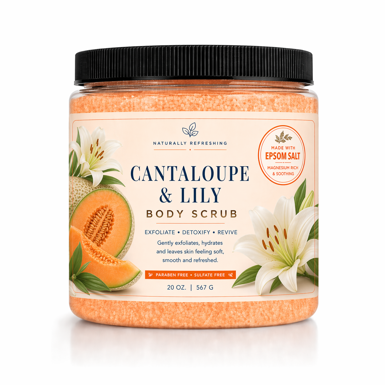 Cantaloupe & Lily Body Scrub - Affinati