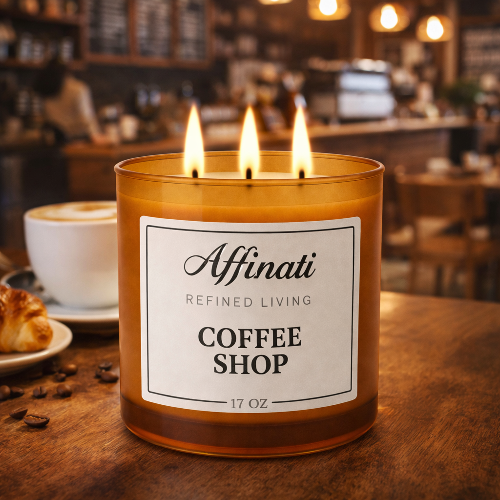 Coffee Shop 3-Wick Candle - Affinati