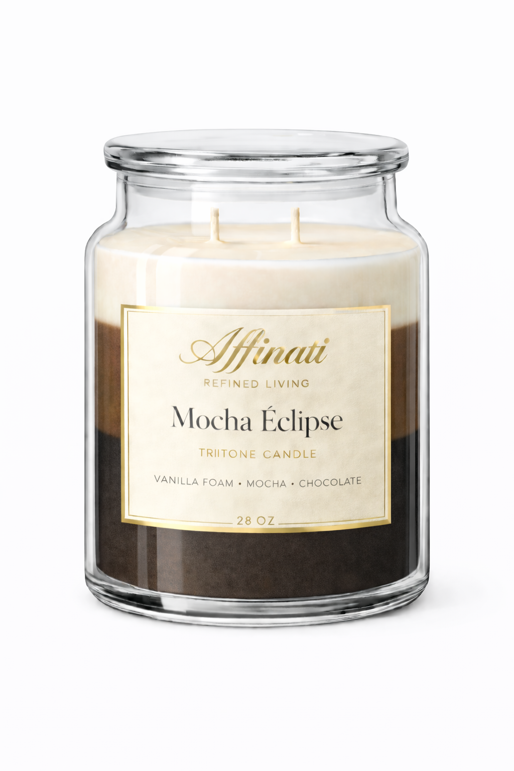 Mocha Eclipse TriTone Candle - Affinati