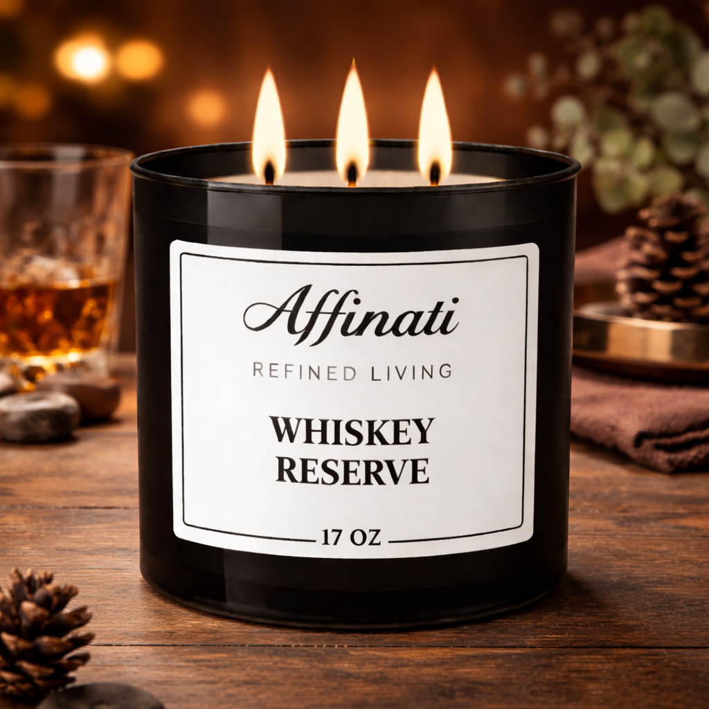 Whiskey Reserve 3-Wick Candle - Affinati