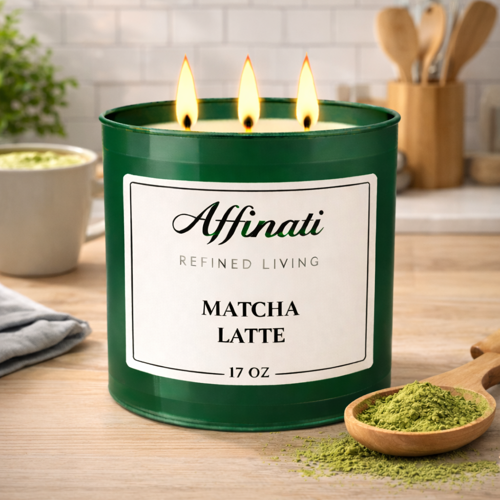 Matcha Latte 3-Wick Candle - Affinati