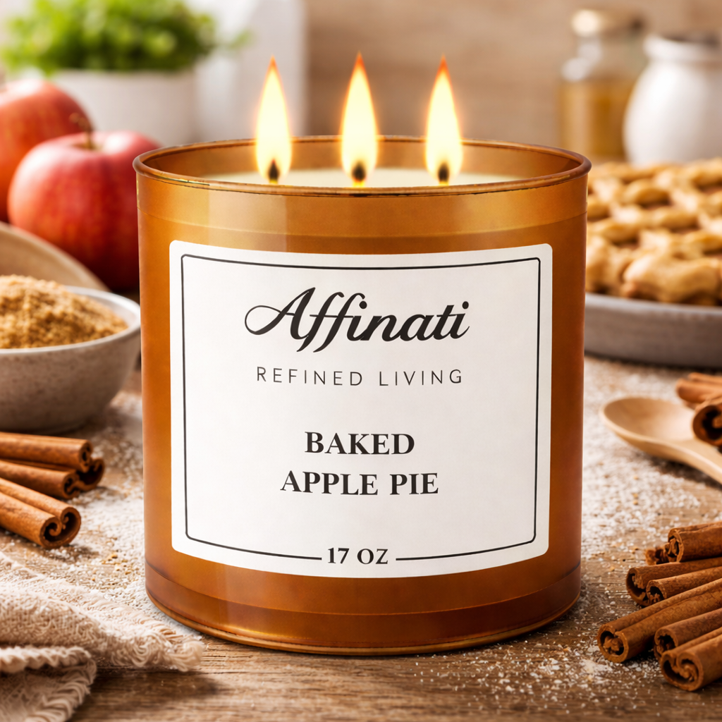 Baked Apple Pie 3-Wick Candle - Affinati