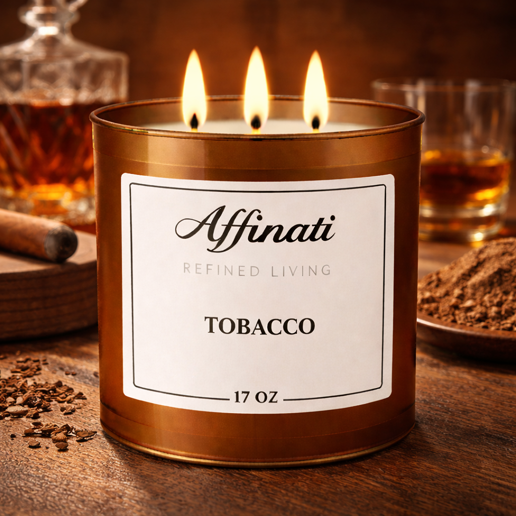Tobacco 3-Wick Candle - Affinati