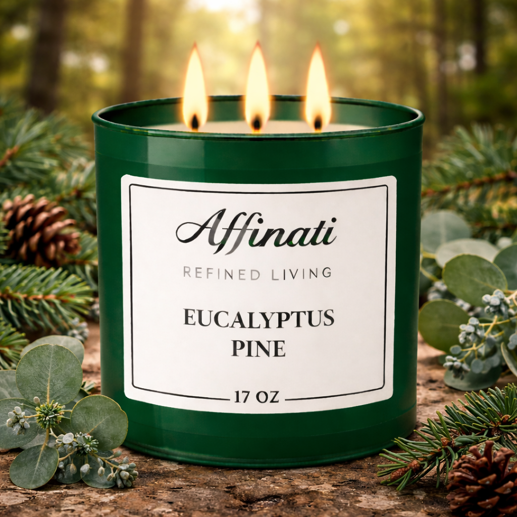 Eucalyptus Pine 3-Wick Candle - Affinati