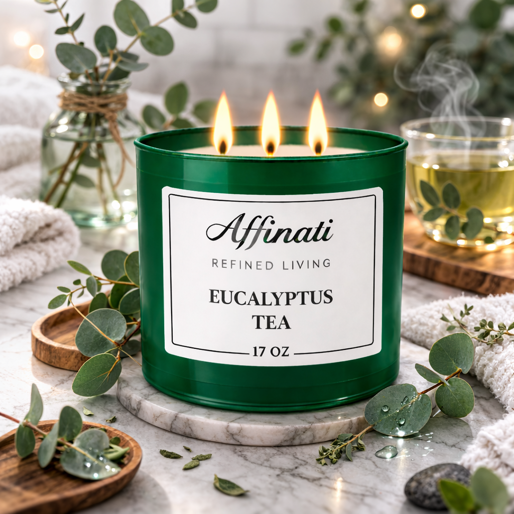 Eucalyptus Tea 3-Wick Candle - Affinati