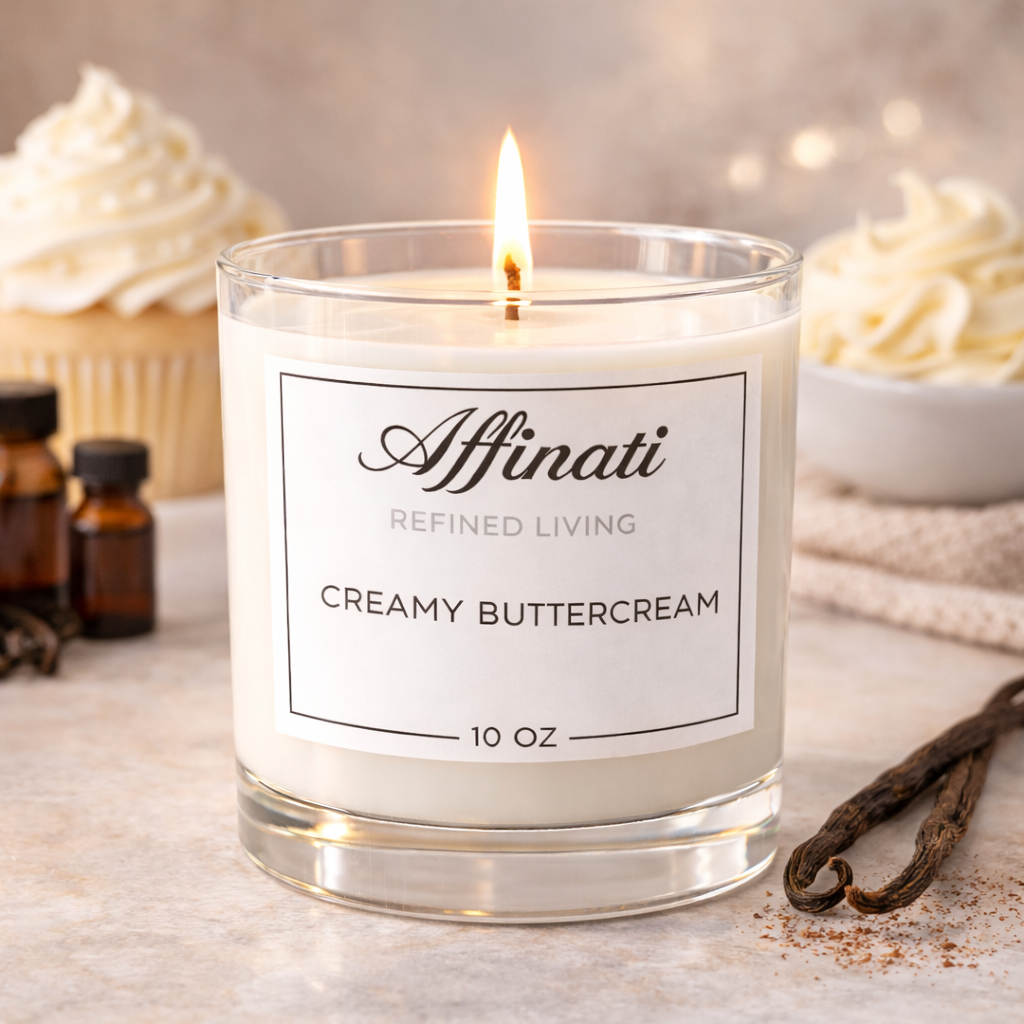 Creamy Buttercream 3-Wick Candle - Affinati