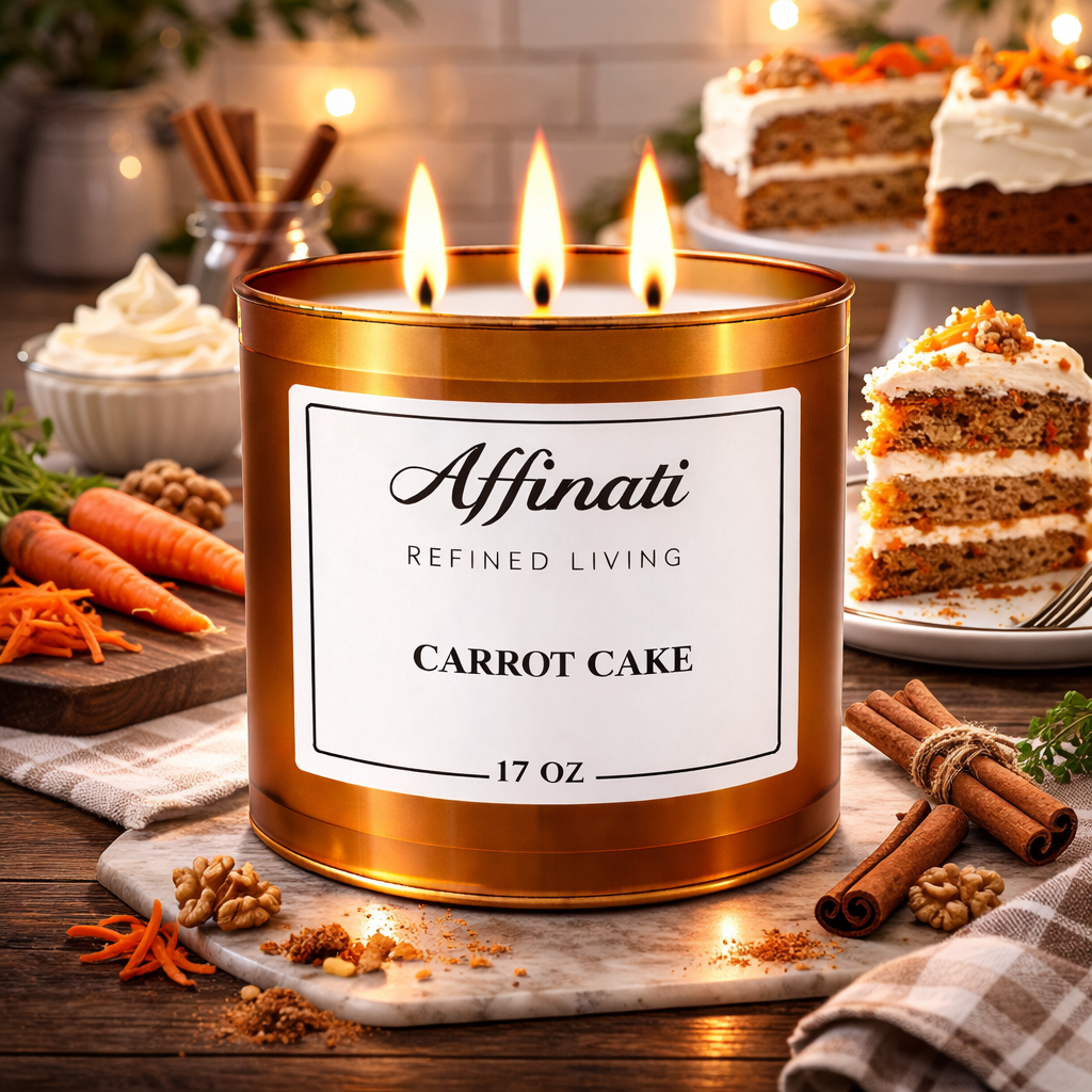 Carrot Cake 3-Wick Candle - Affinati