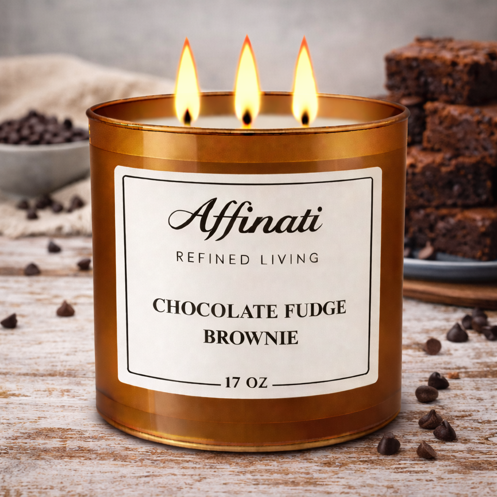 Chocolate Fudge Brownie 3-Wick Candle - Affinati