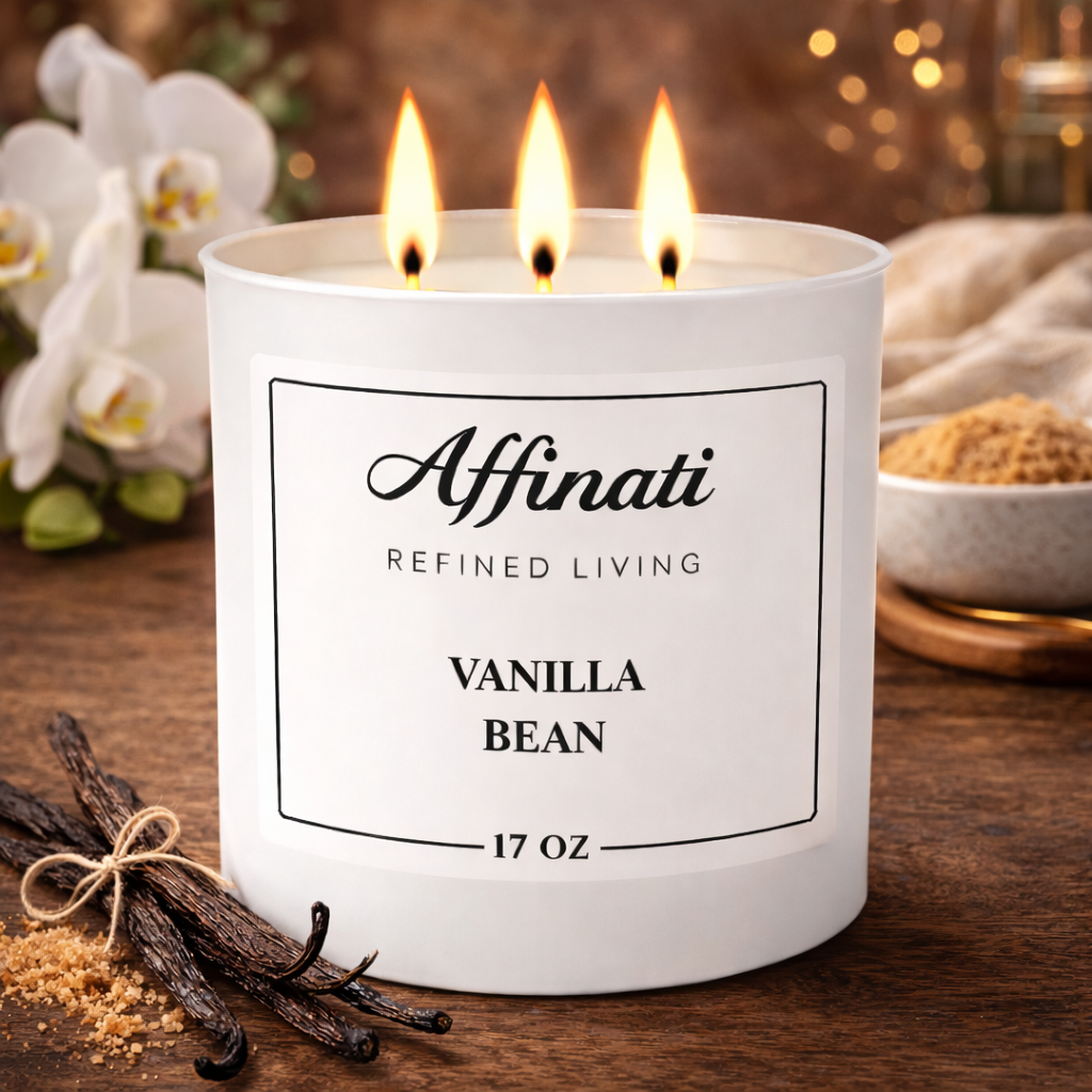 Vanilla Bean 3-Wick Candle - Affinati