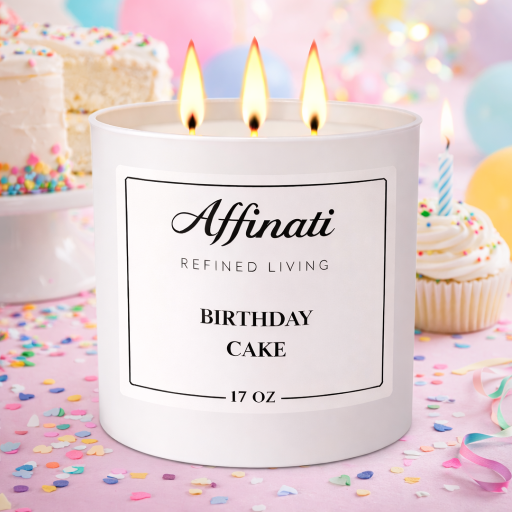Birthday Cake 3-Wick Candle - Affinati
