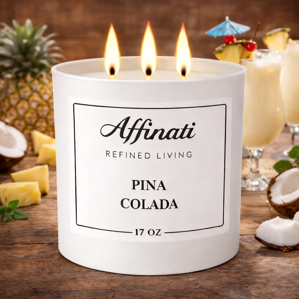 Pina Colada 3-Wick Candle - Affinati