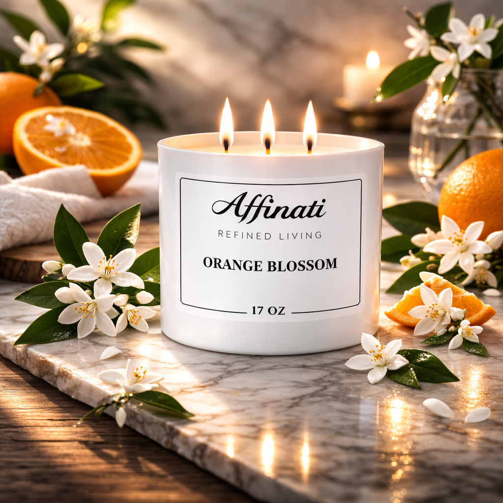 Orange Blossom 3-Wick Candle - Affinati