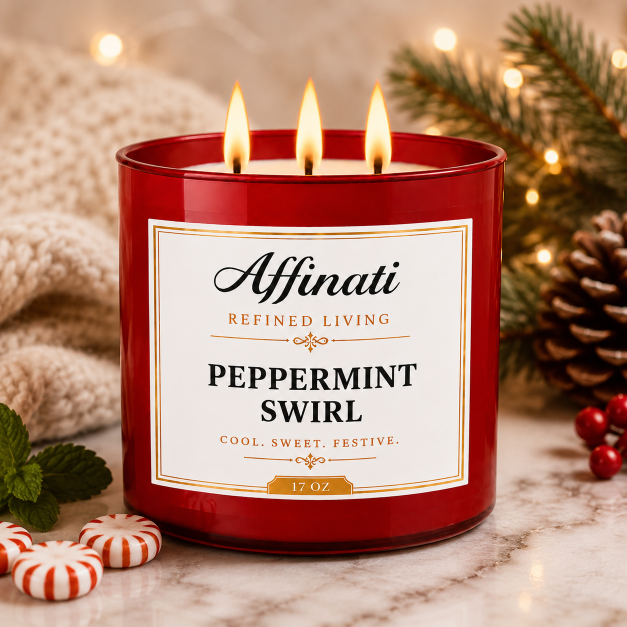 Peppermint Swirl Whipped Soap - Affinati