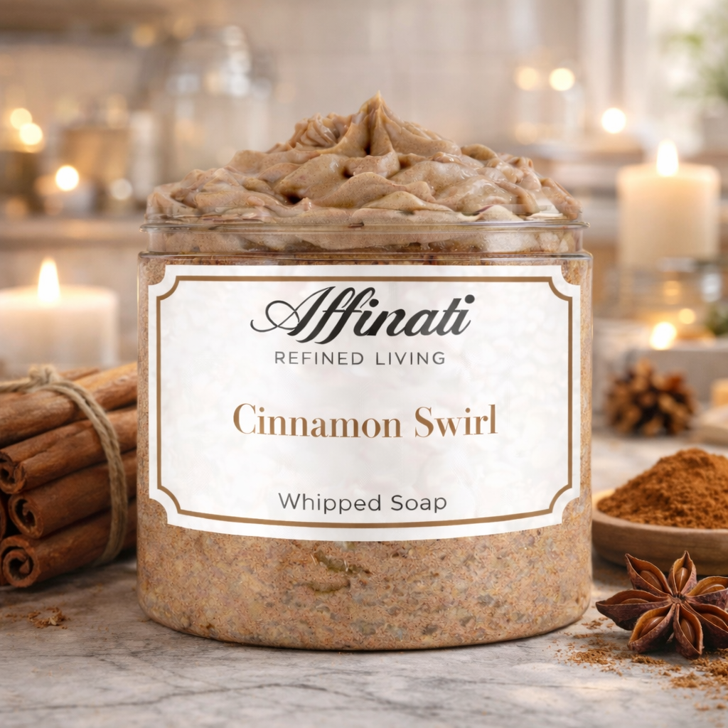 Cinnamon Swirl Whipped Soap - Affinati