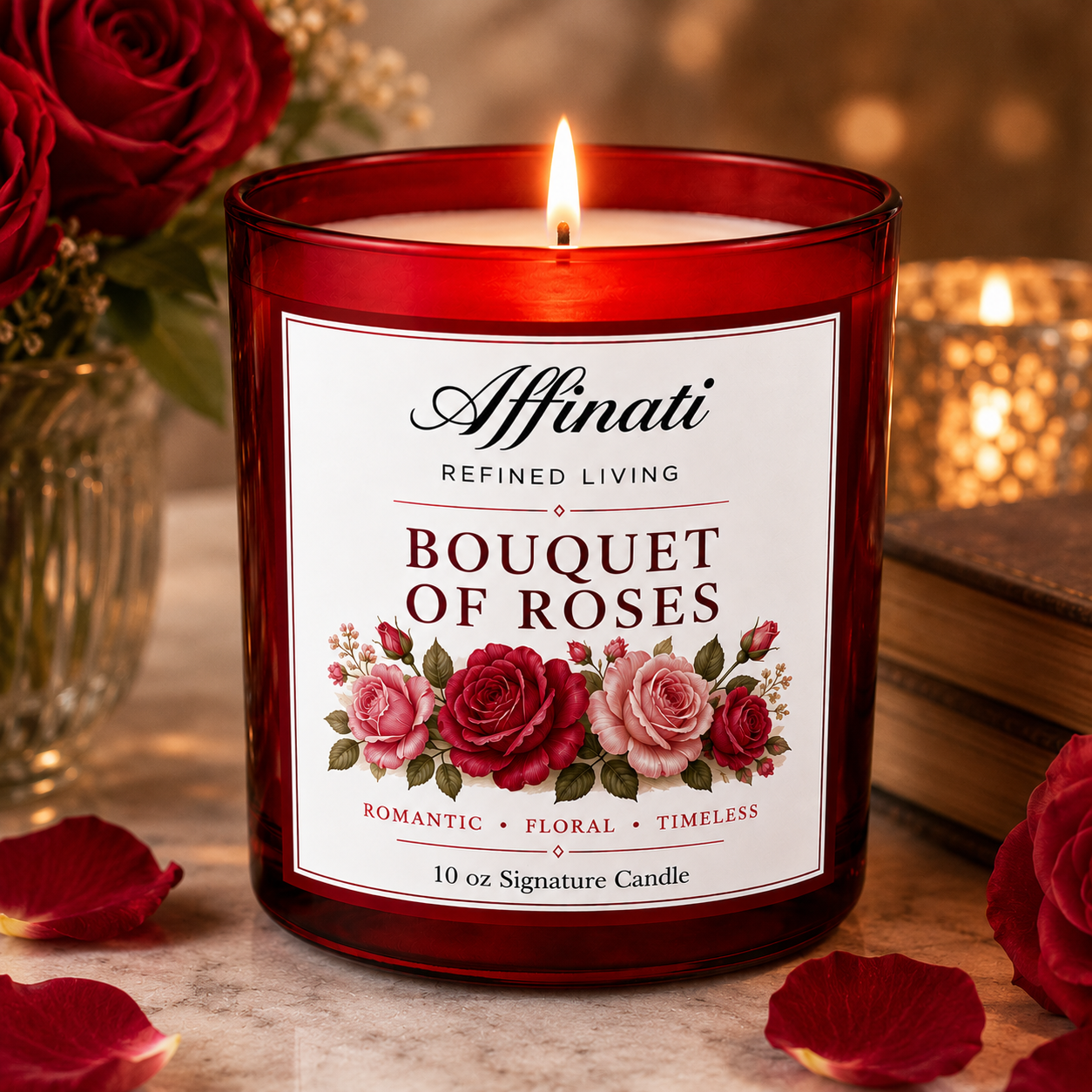 Bouquet of Roses Signature Candle - Affinati