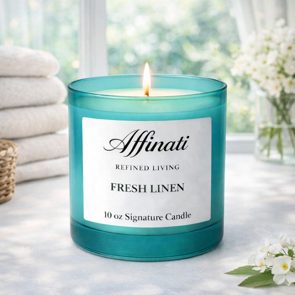 Fresh Linen Signature Candle - Affinati