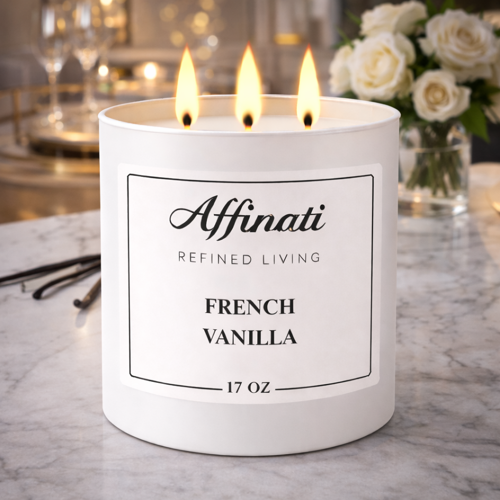 French Vanilla 3-Wick Candle - Affinati