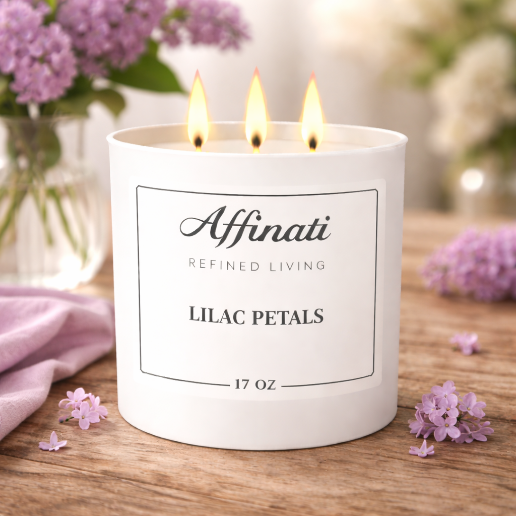 Lilac Petals 3-Wick Candle - Affinati