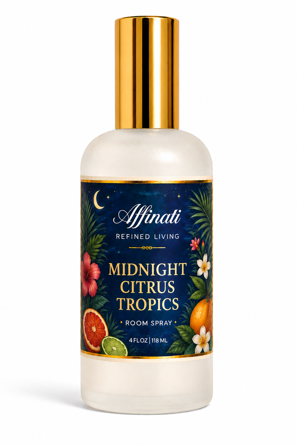 Midnight Citrus Tropics 3-Wick Candle - Affinati