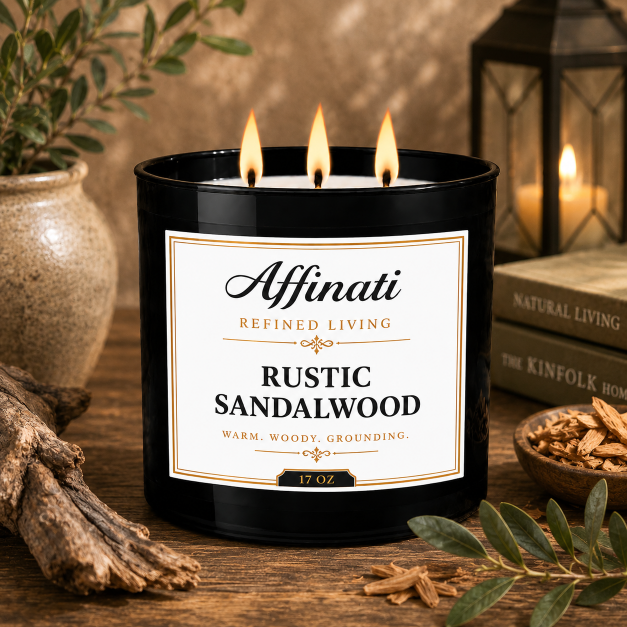 Rustic Sandalwood Original Candle - Affinati