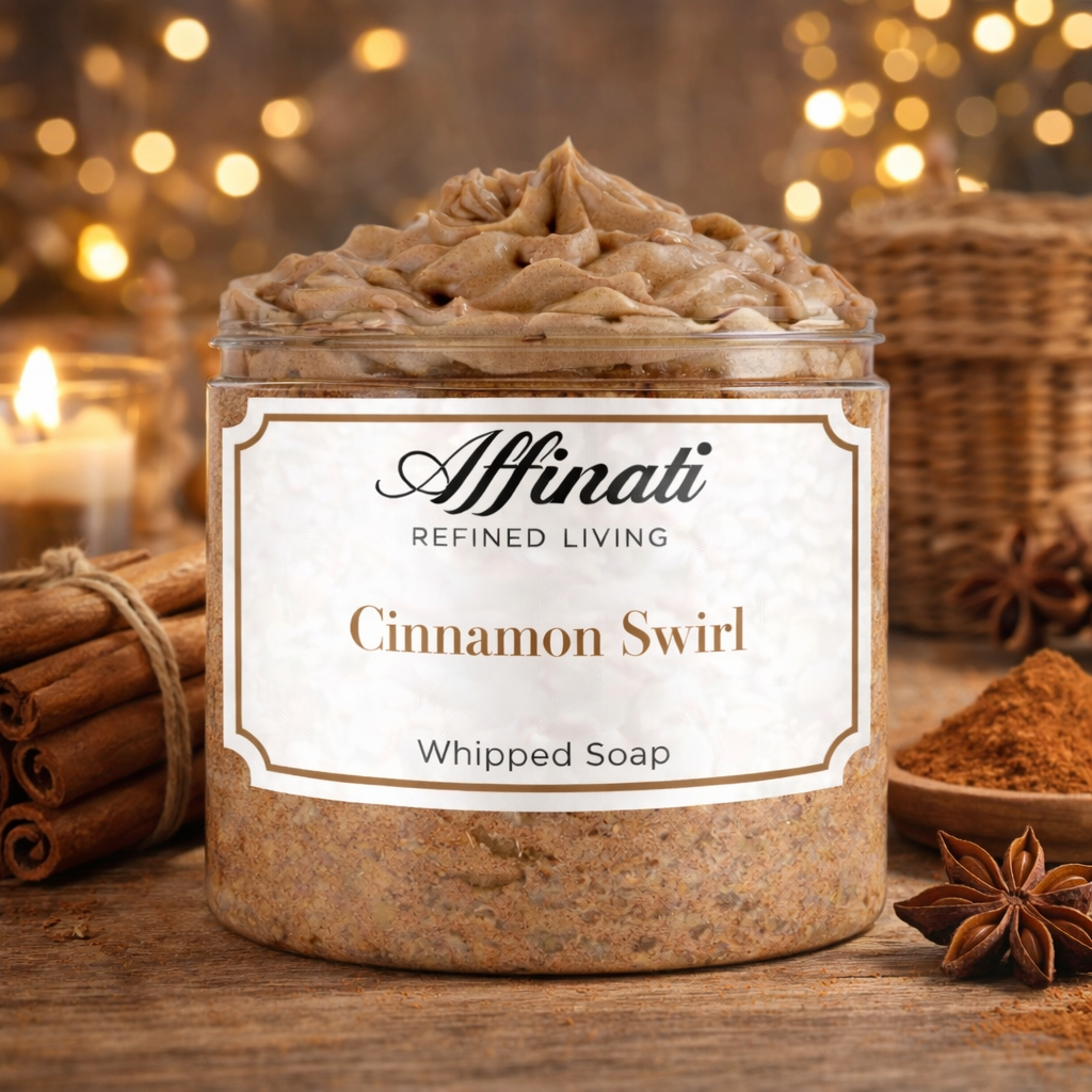 Cinnamon Swirl Whipped Soap - Affinati