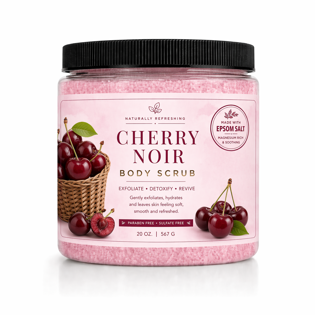 Cherry Noir Body Scrub - Affinati
