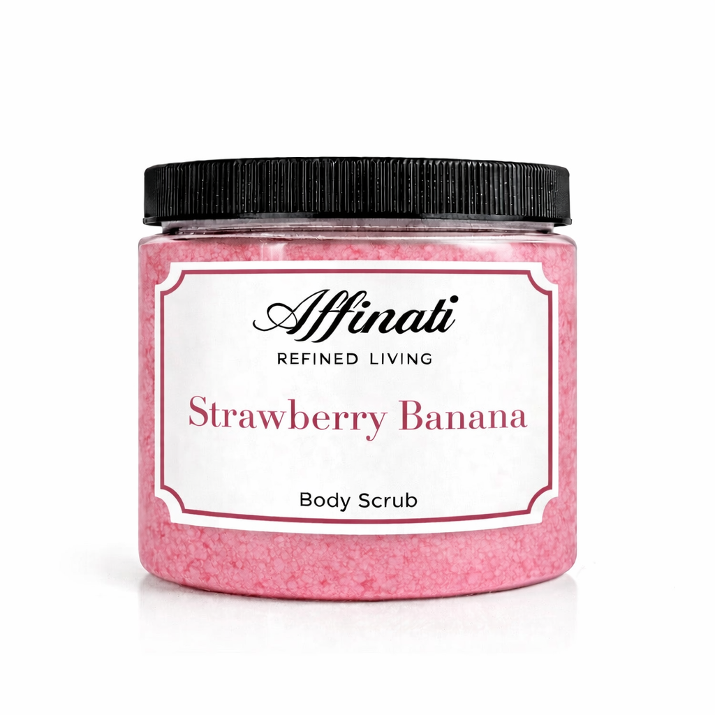 草莓香蕉身体磨砂膏 20 盎司 | 打发盐磨砂膏
