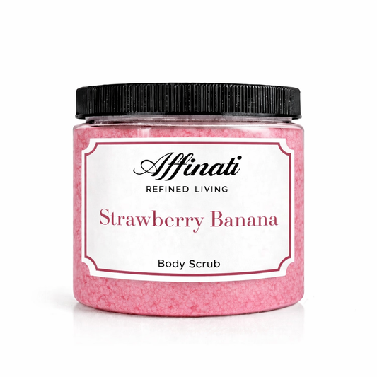 草莓香蕉身体磨砂膏 20 盎司 | 打发盐磨砂膏