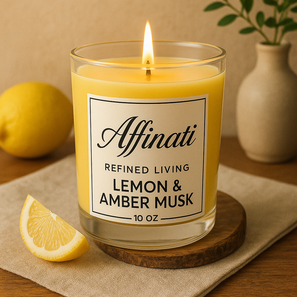 Lemon & Amber Musk Original Candle - Affinati