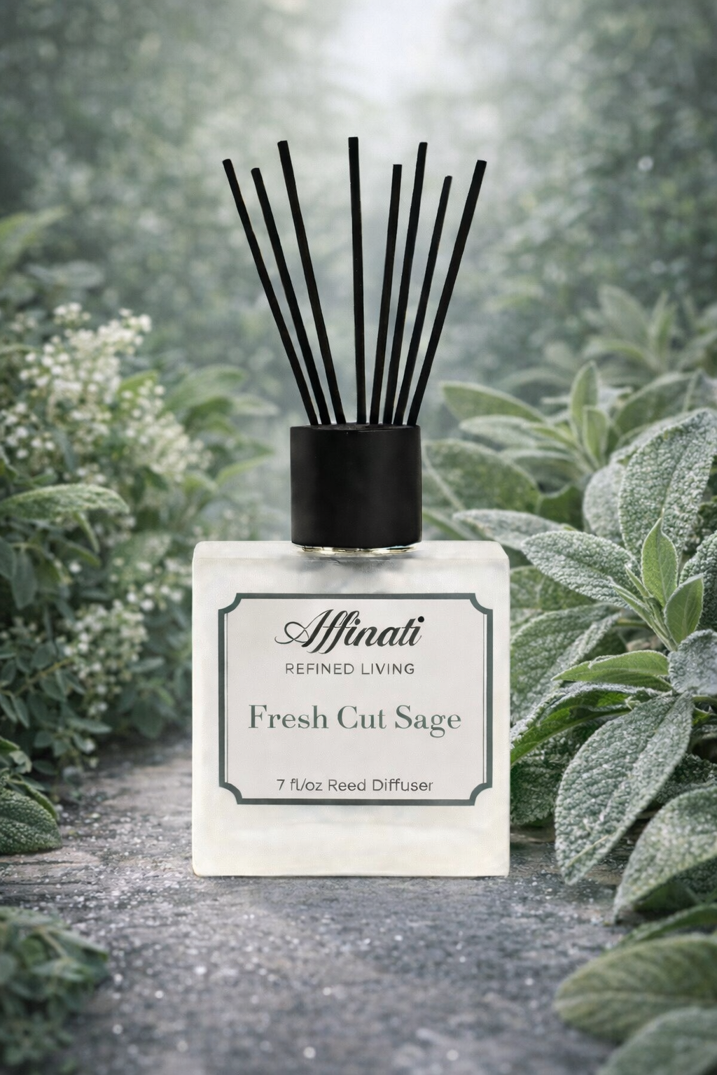 新鲜切割鼠尾草芦苇扩香器