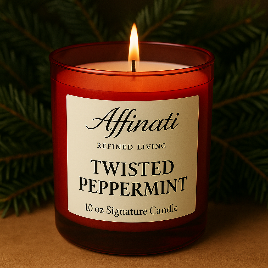 Twisted Peppermint Signature Candle - Affinati