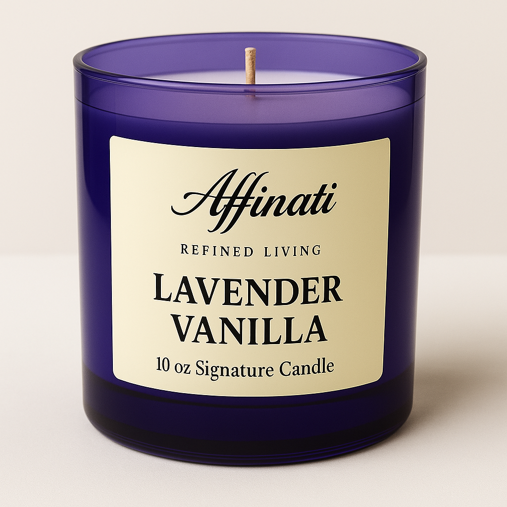 Levandulová vanilková svíčka Signature