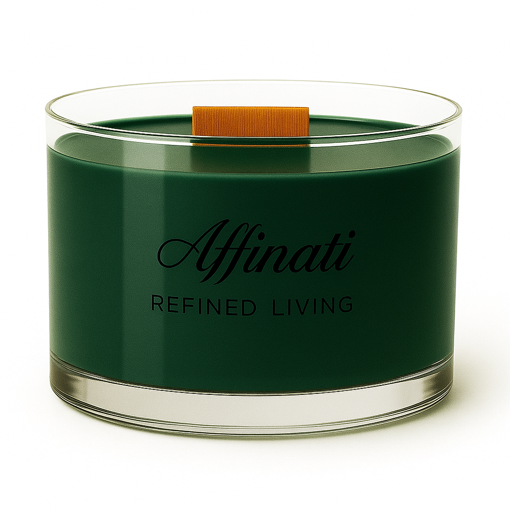 Winter Spruce Wooden Wick Candle – Luxury 15 oz Soy Blend | Affinati - Affinati