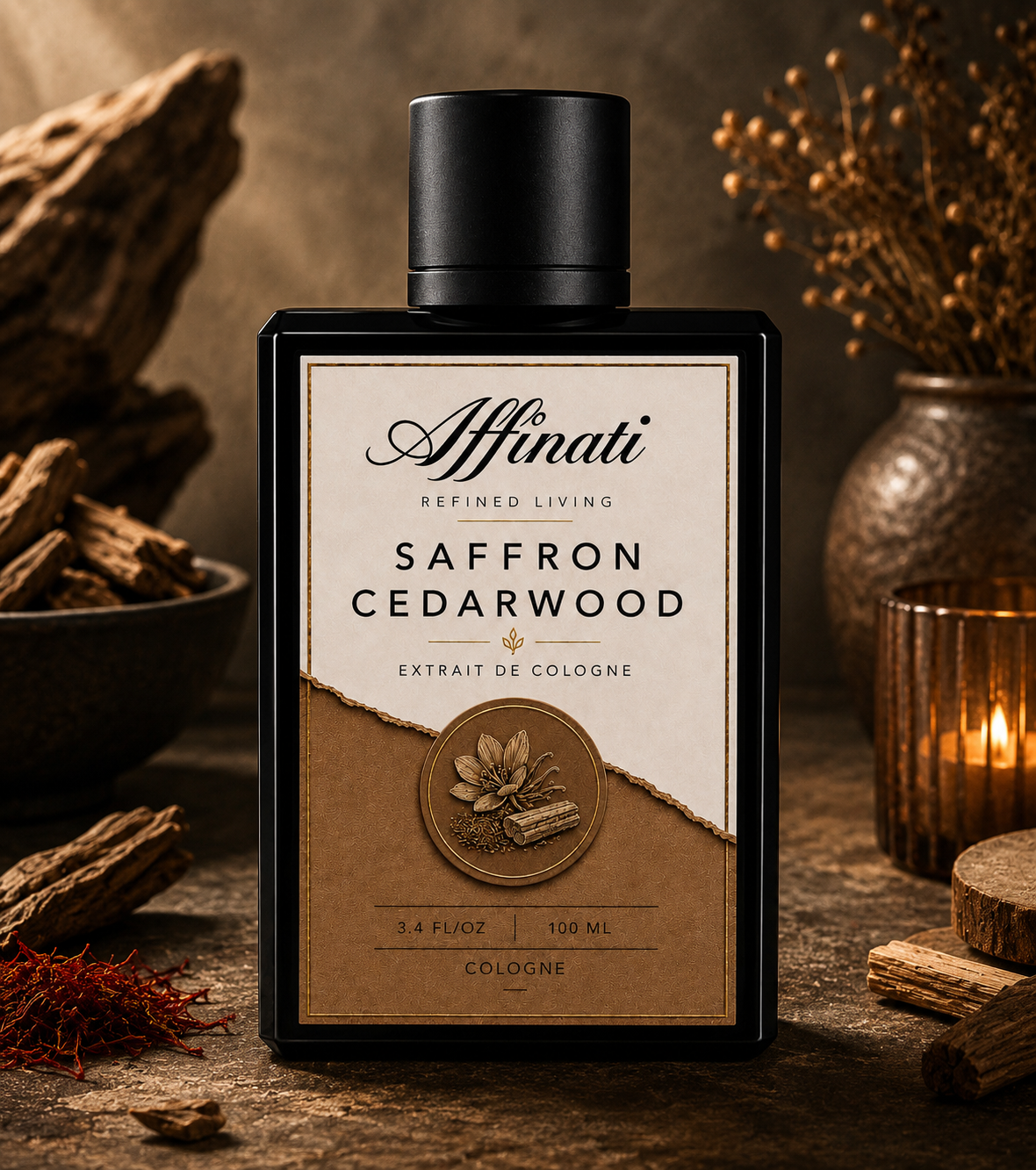 Saffron Cedarwood Cologne