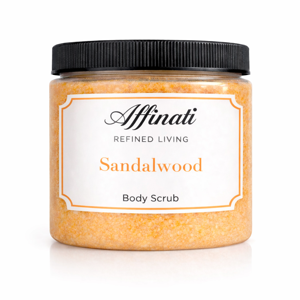 Tělový peeling ze santalového dřeva 20 oz | Šlehaný solný peeling