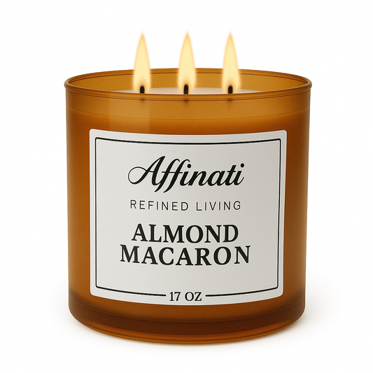 3-Wick Almond Macaron Candle - Affinati