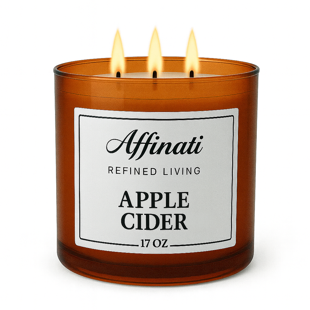 3-Wick Apple Cider Candle - Affinati