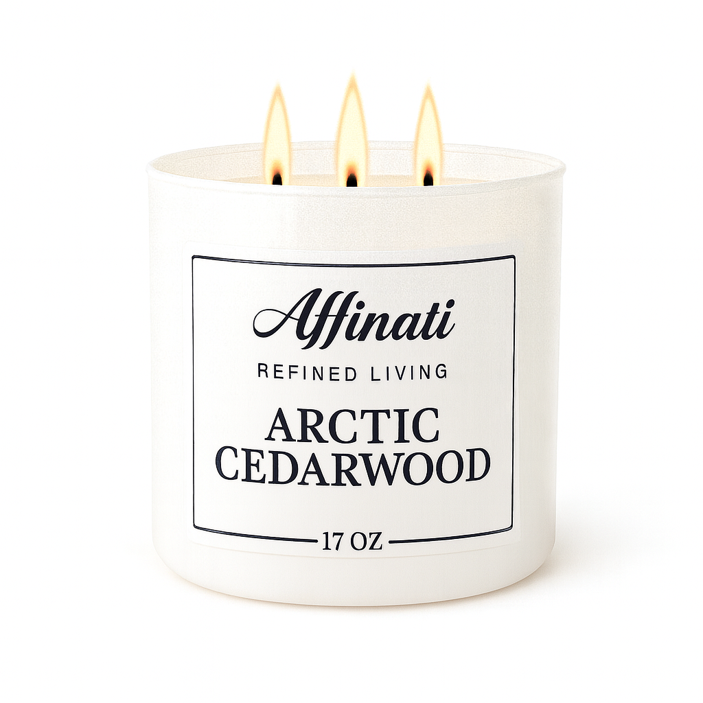 3-Wick Arctic Cedarwood Candle - Affinati