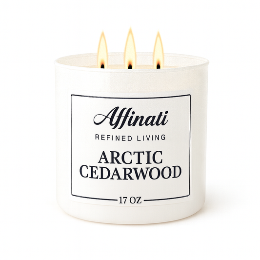 3-Wick Arctic Cedarwood Candle - Affinati