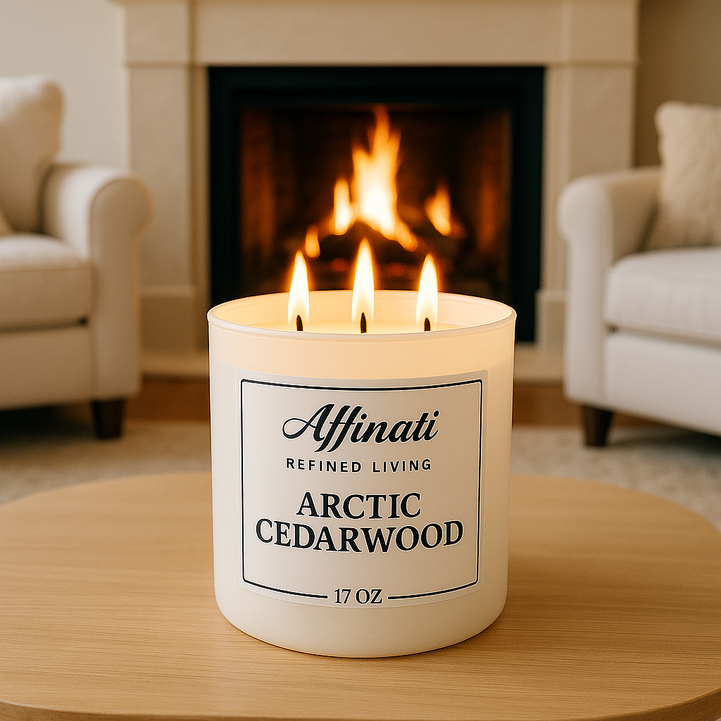 3-Wick Arctic Cedarwood Candle - Affinati