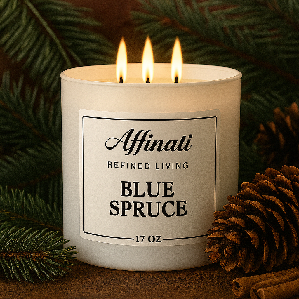 3-Wick Blue Spruce Candle - Affinati