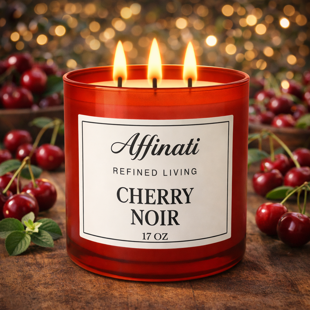 3-Wick Cherry Noir Candle