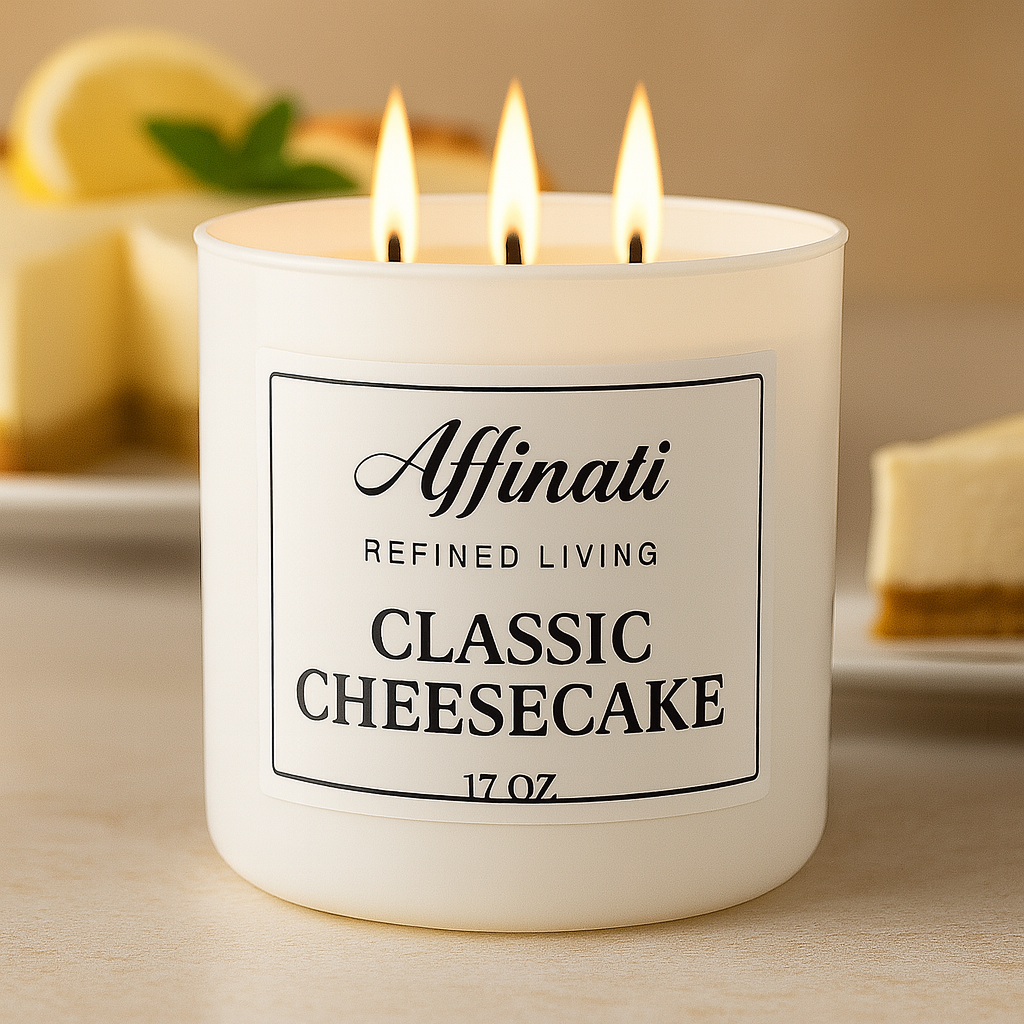3-Wick Classic Cheesecake Candle - Affinati