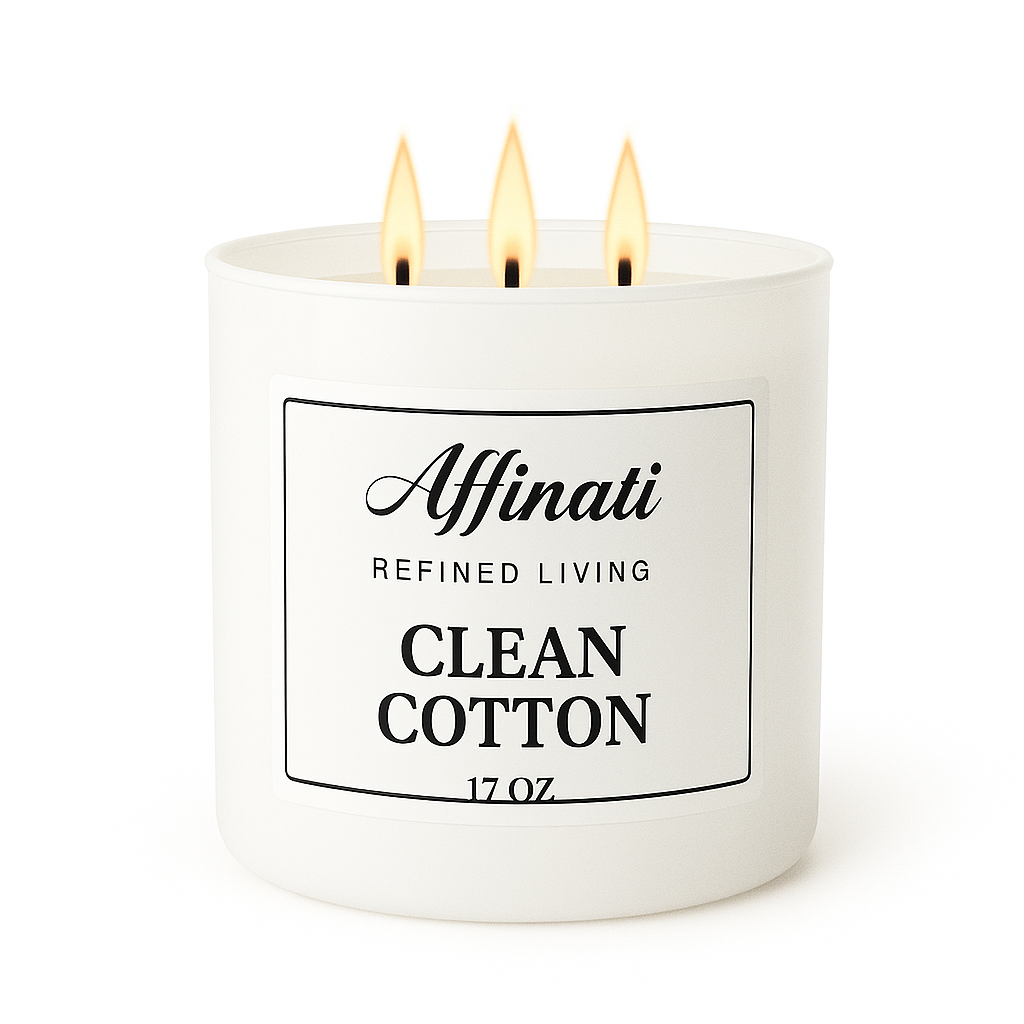 3-Wick Clean Cotton Candle - Affinati