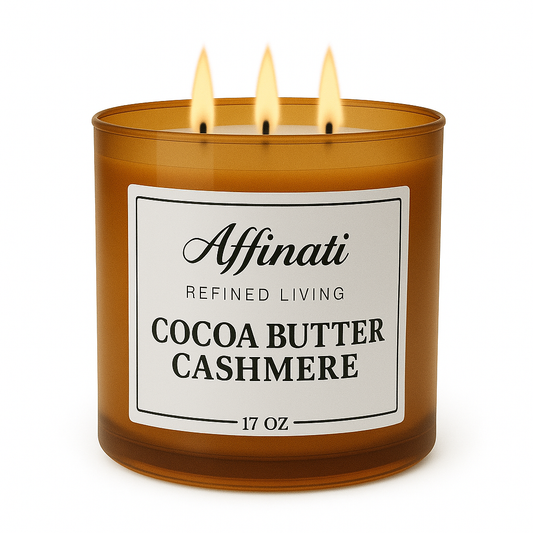 3-Wick Cocoa Butter Cashmere Candle - Affinati