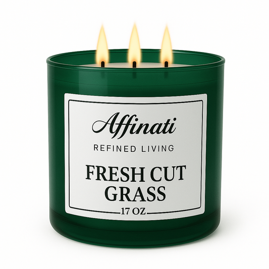 3-Wick Fresh Cut Grass Candle - Affinati