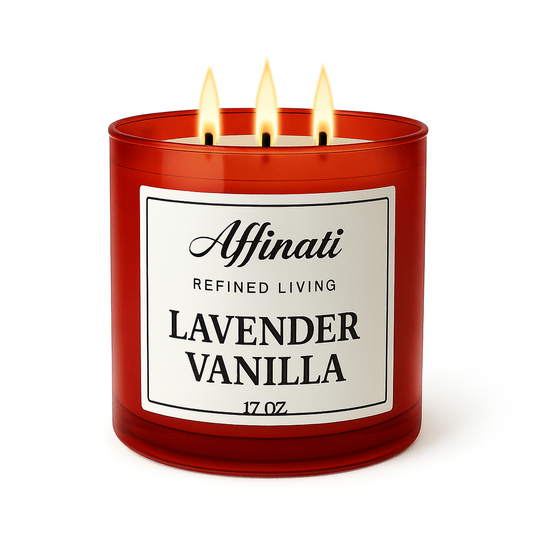 3-Wick Lavender Vanilla Candle - Affinati